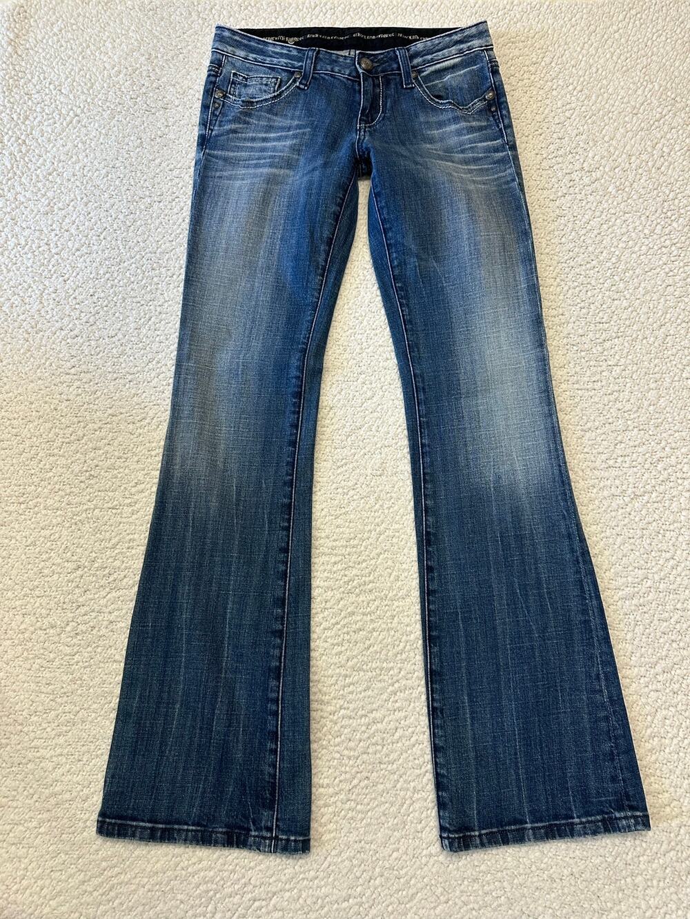 ReRock for Express Womens Low Rise Bootcut Jeans Size 2